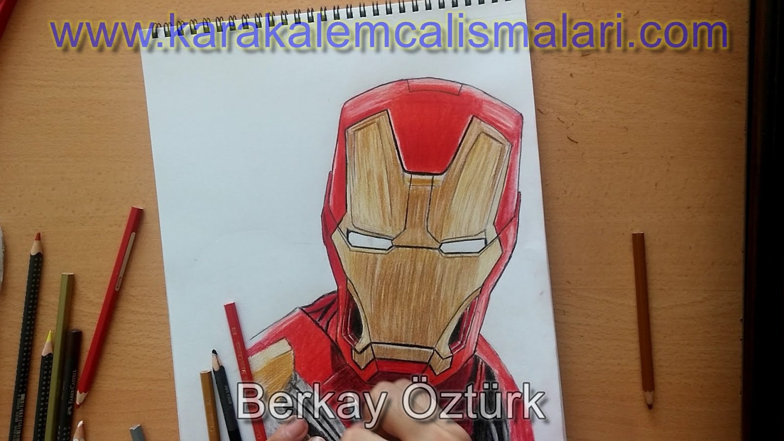 Железный человек нарисовать легко